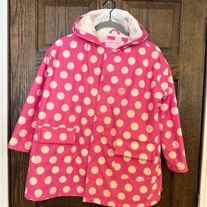 Magnetic Me Pink and White Polka Dot Raincoat